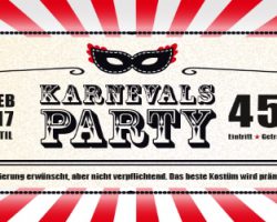 Absage KARNEVALSPARTY 2017